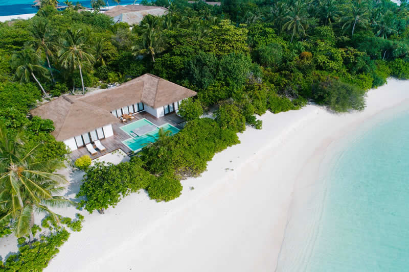 noku maldives, luxury beach accommodation